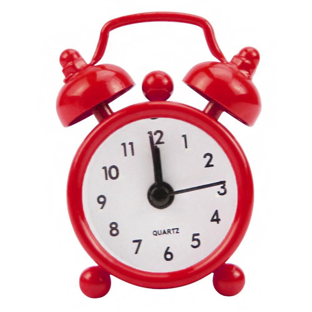 Conference Table Round - Mini reloj despertador con campana, mesa