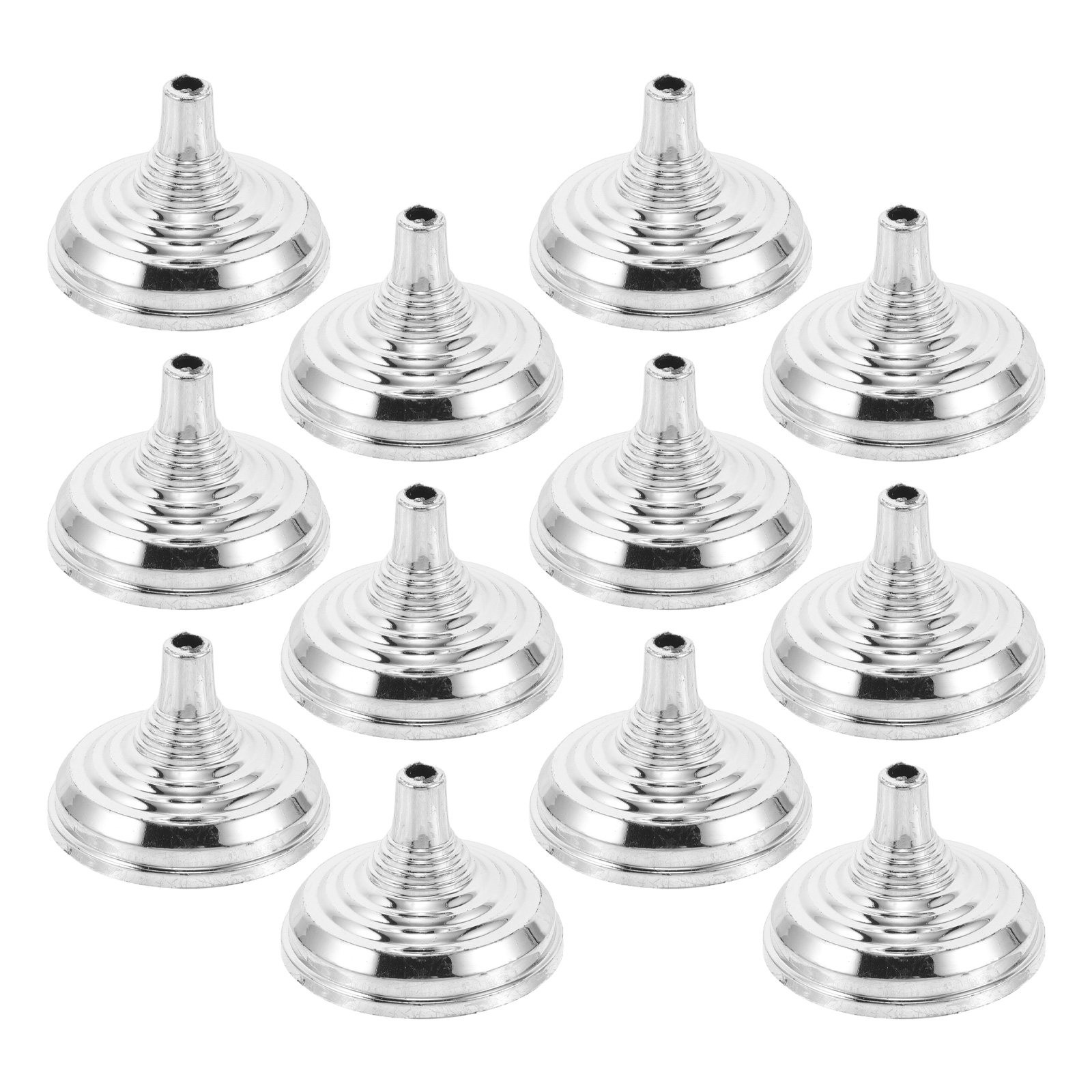 Conference Table Round - Base plateada para bandera de escritorio,