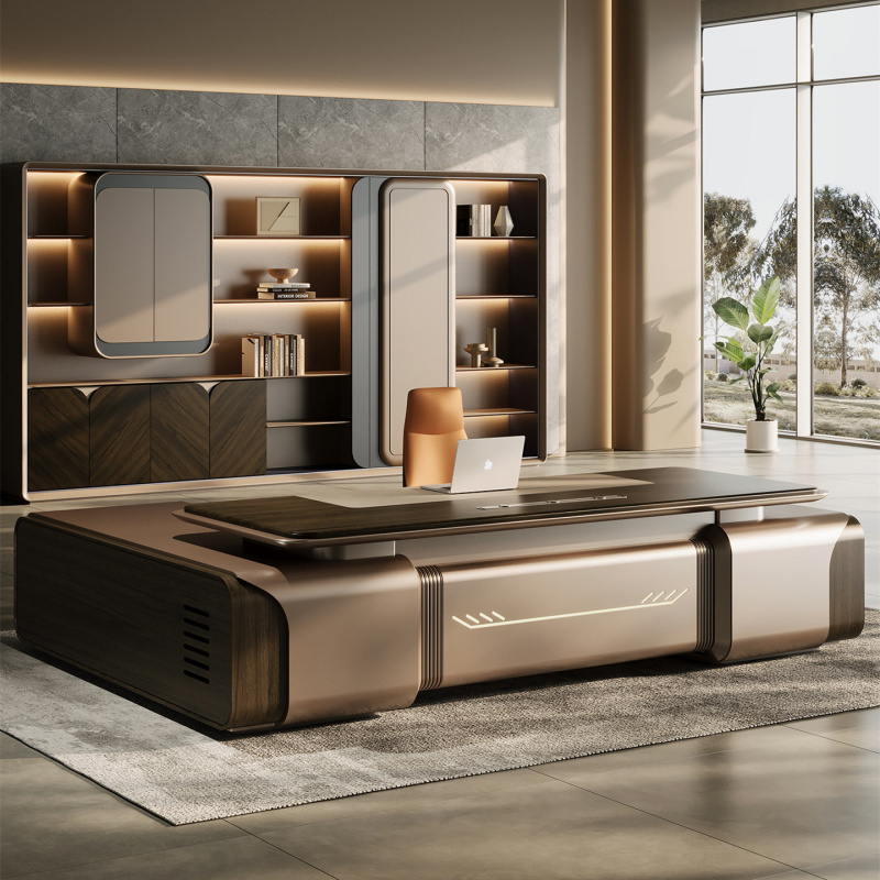 Xh Office Furniture - Juego de sillas, escritorio ejecutivo de