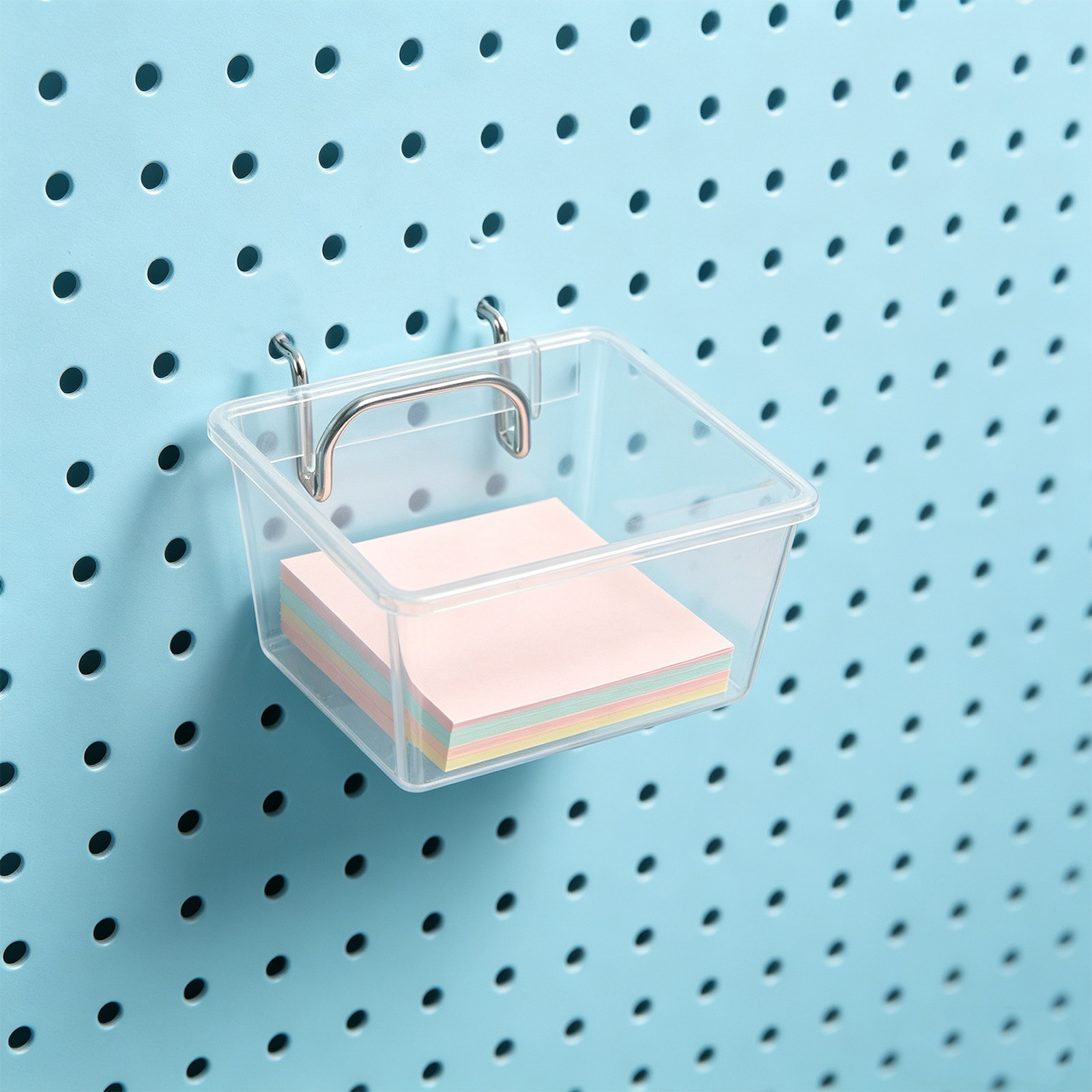 Pegboard Office Organizer - Kit de 20 Organizadores Transparentes para