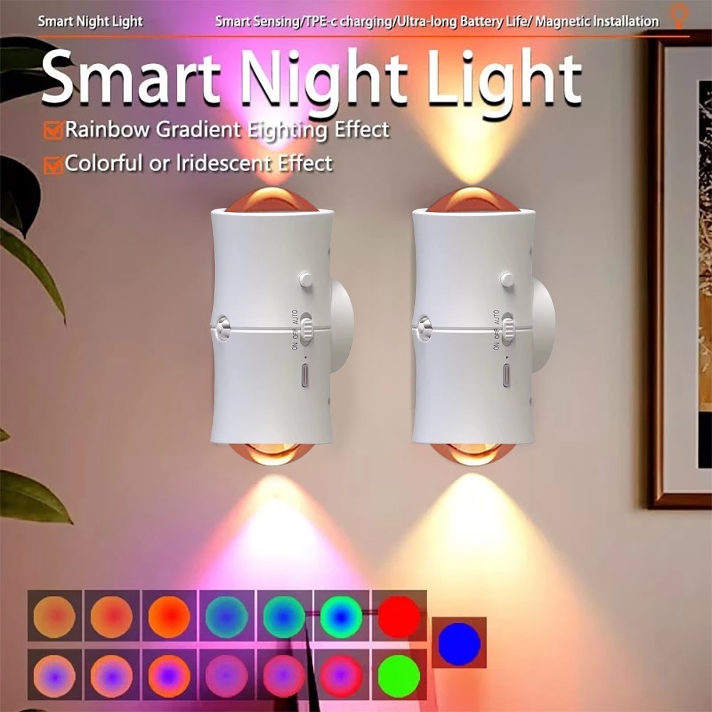 Room Divider Bamboo - Luz LED nocturna con Sensor de