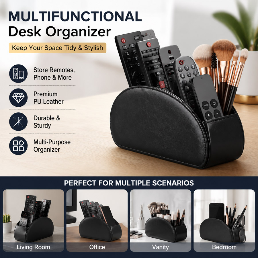 Pegboard Office Organizer - Organizador de Escritorio de Cuero PU