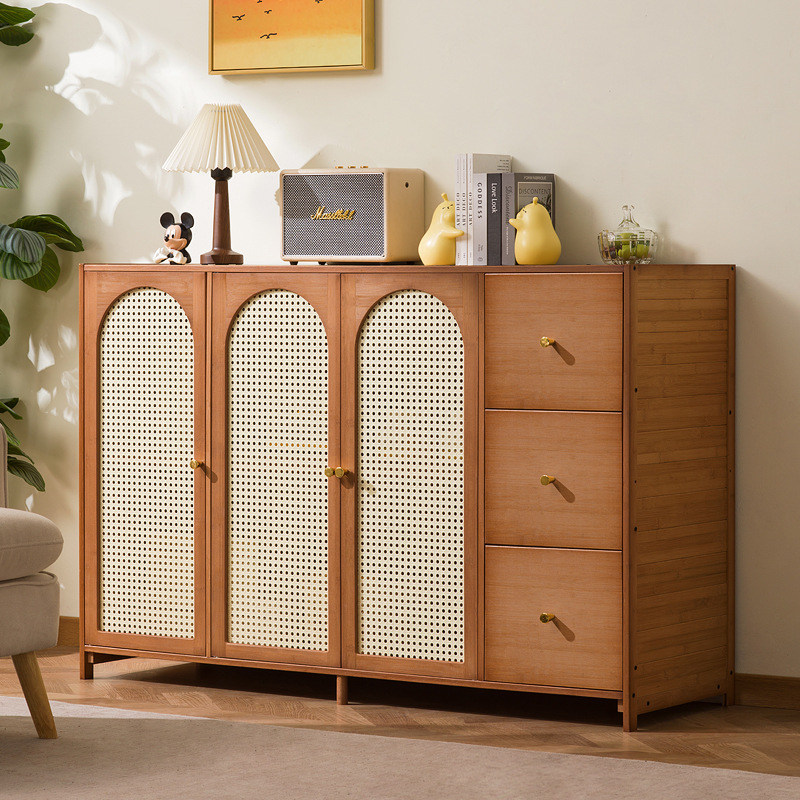 Room Divider Bamboo - Mueble de bambú estilo retro para