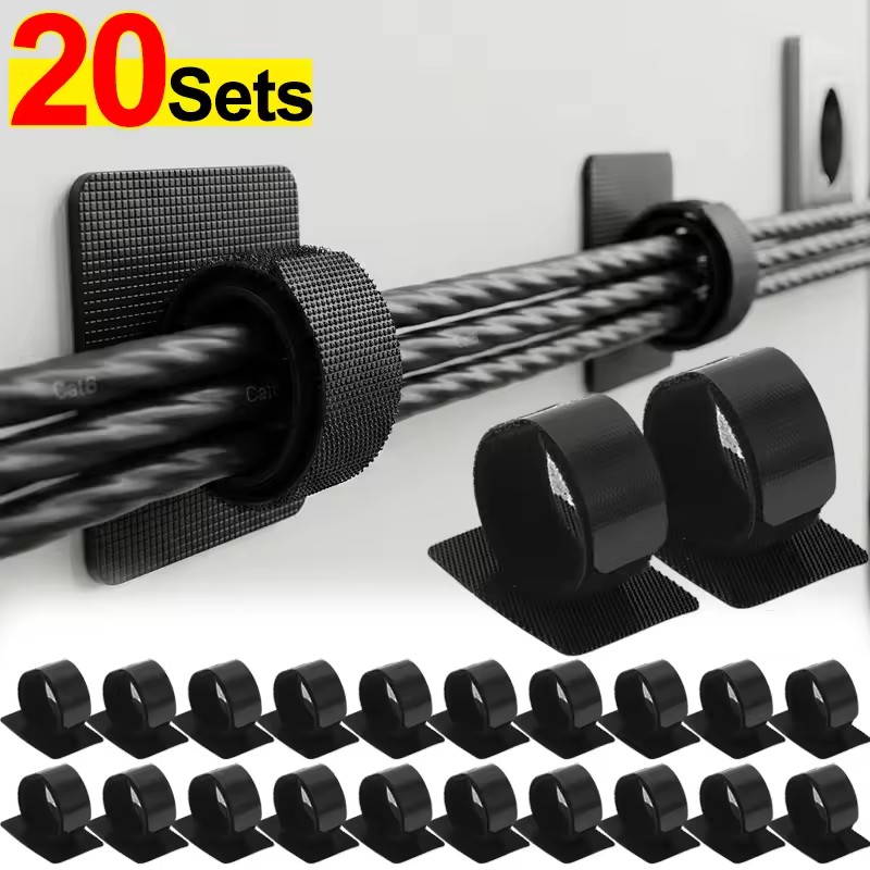 Pegboard Office Organizer - Organizadores de cables adhesivos para debajo