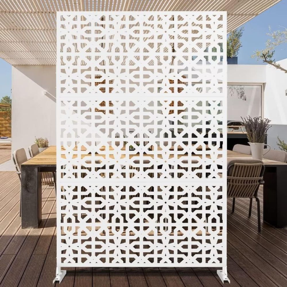 Room Divider Bamboo - Separador de espacios metálico decorativo para