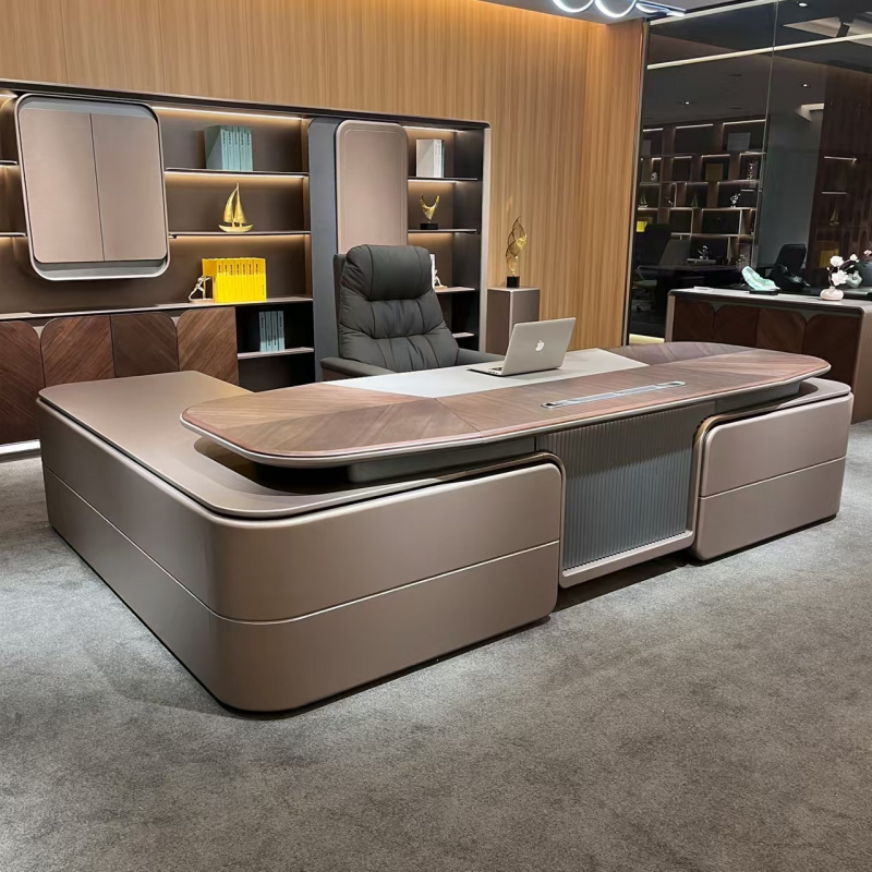 Xh Office Furniture - Juego de sillas, escritorio ejecutivo de