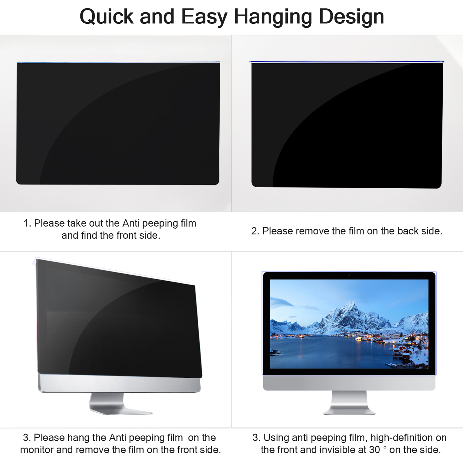 Monitor Anti Espía Protector d - Monitor Privacy Filter reseña y precio