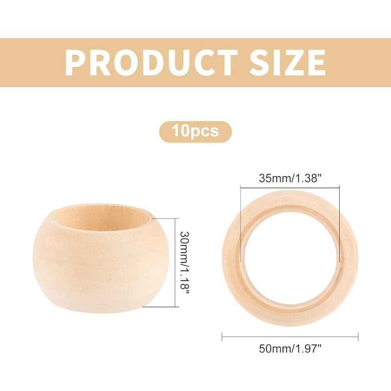 10 Uds. Anillos para servillet - Conference Table Round reseña y precio
