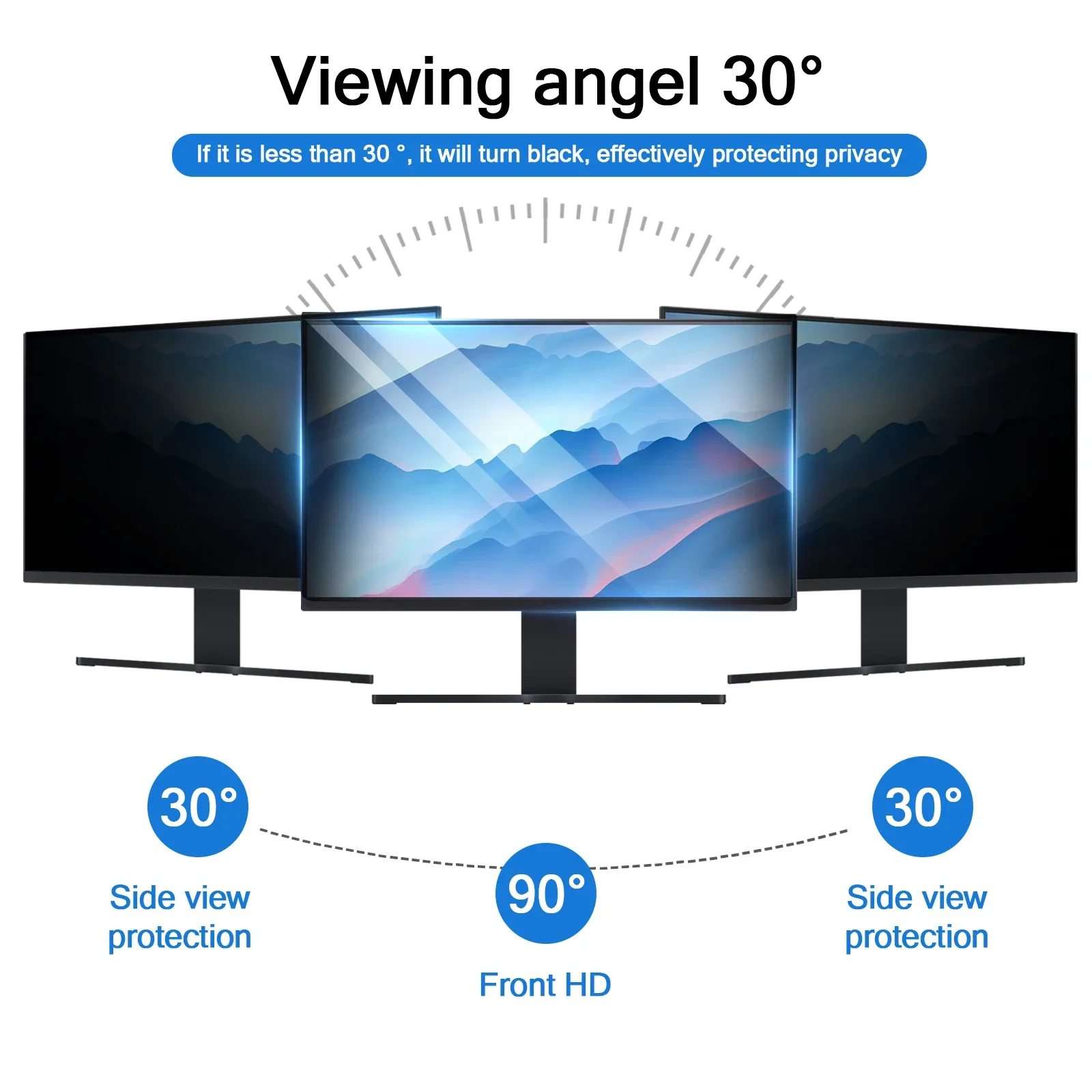 Protector de pantalla antipeep - Monitor Privacy Filter reseña y precio