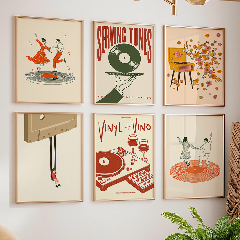Póster de Lona Vintage con Dis - Office Furniture Home reseña y precio