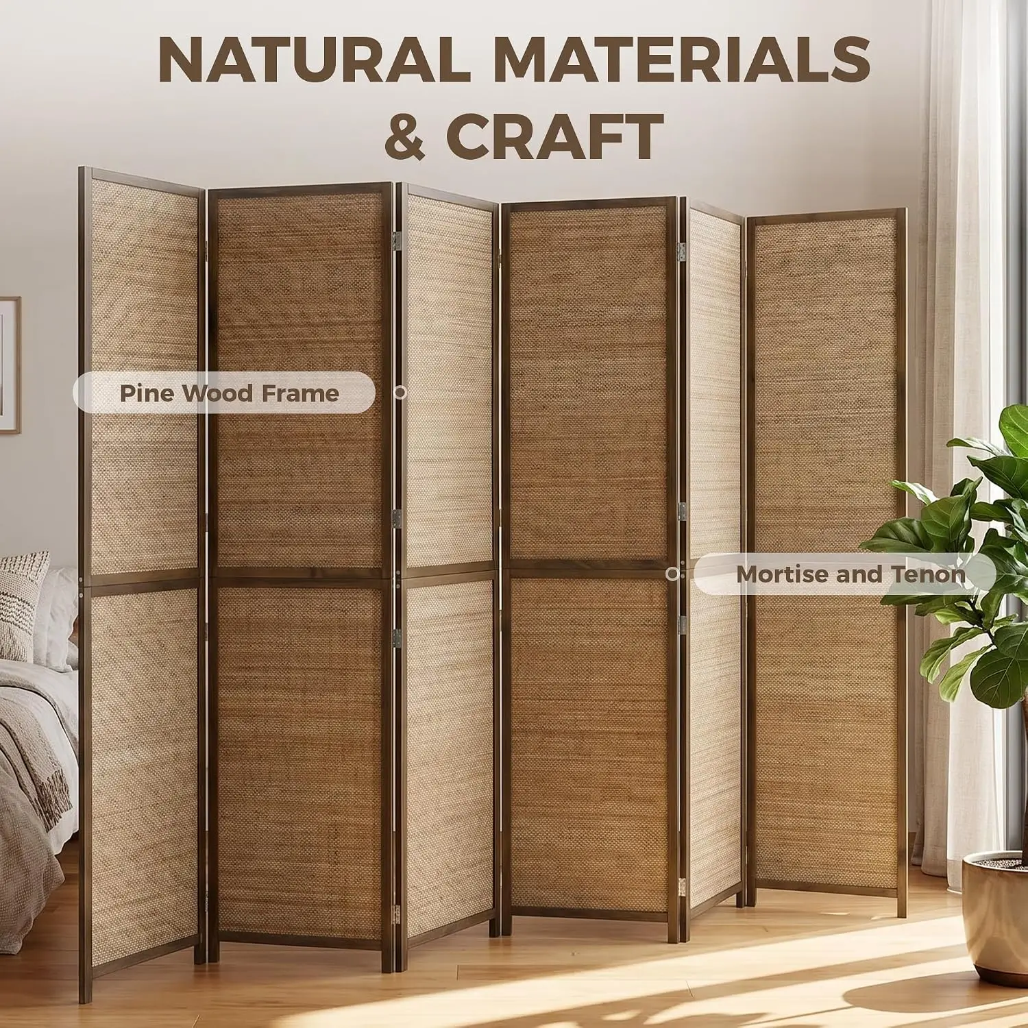 Divisor de Habitaciones de 6 P - Room Divider Bamboo reseña y precio