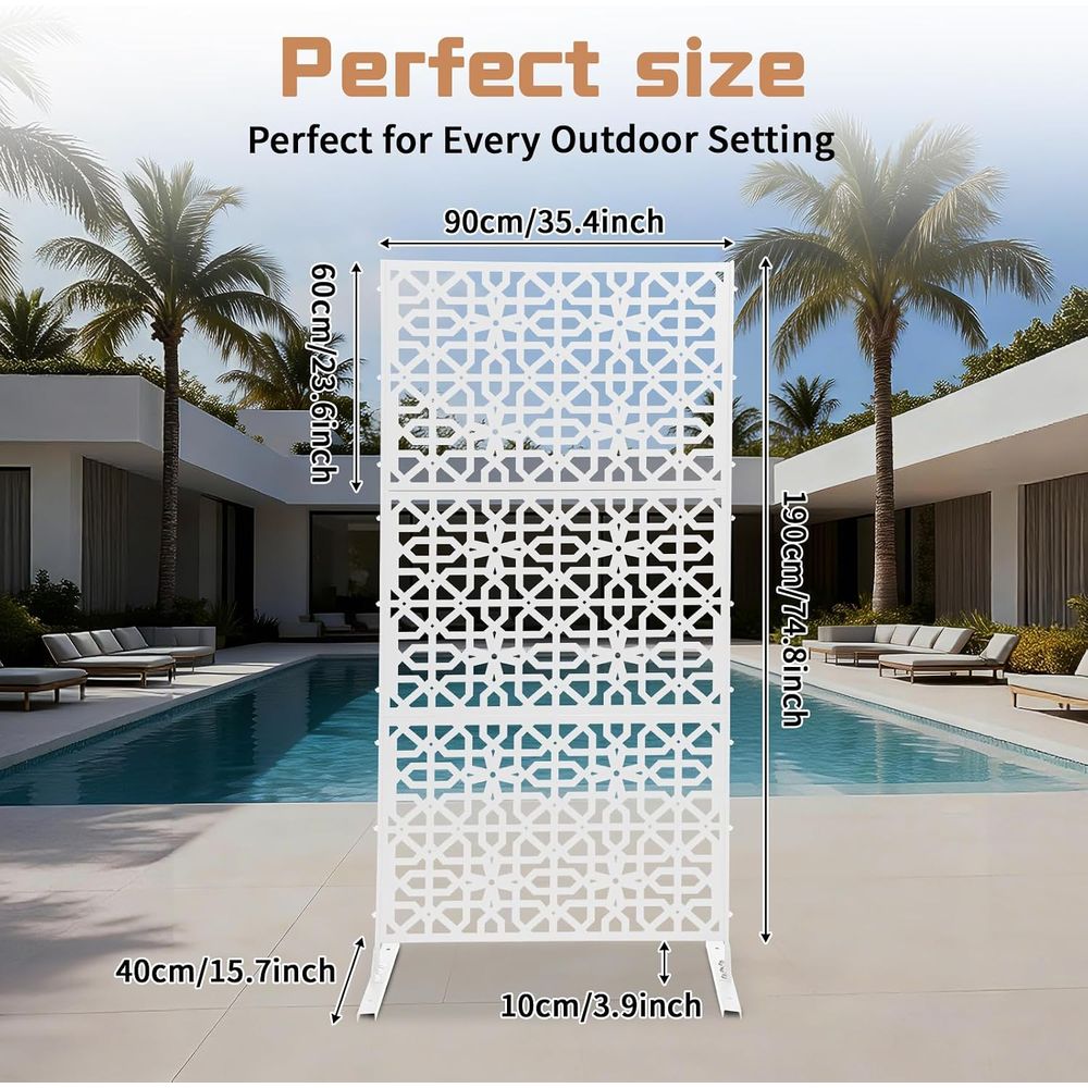 Separador de espacios metálico - Room Divider Bamboo reseña y precio