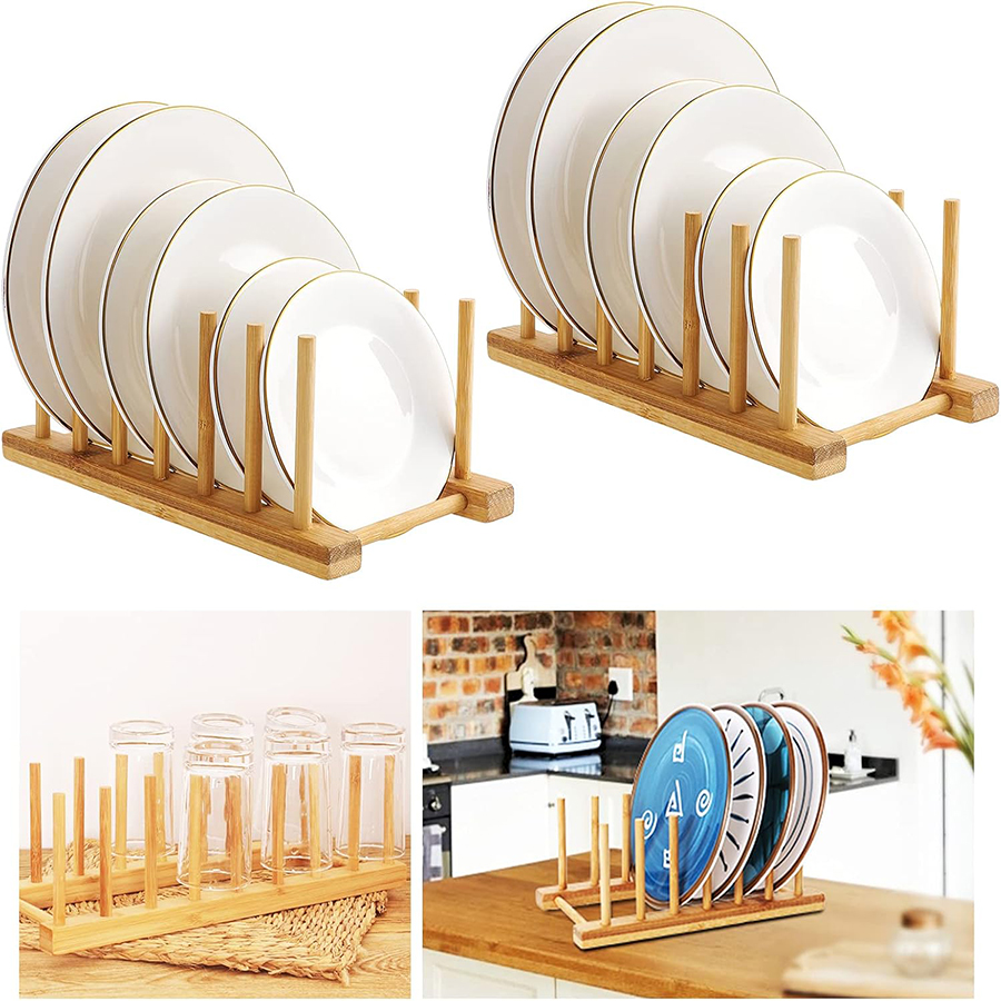 Estante para platos de bambú,  - Room Divider Bamboo reseña y precio