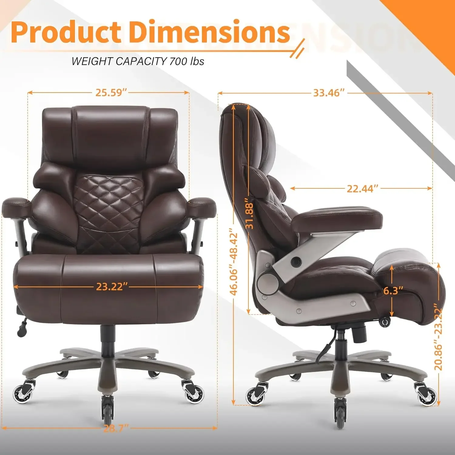 Silla de Oficina Grande y Alta - Office Furniture Plus reseña y precio